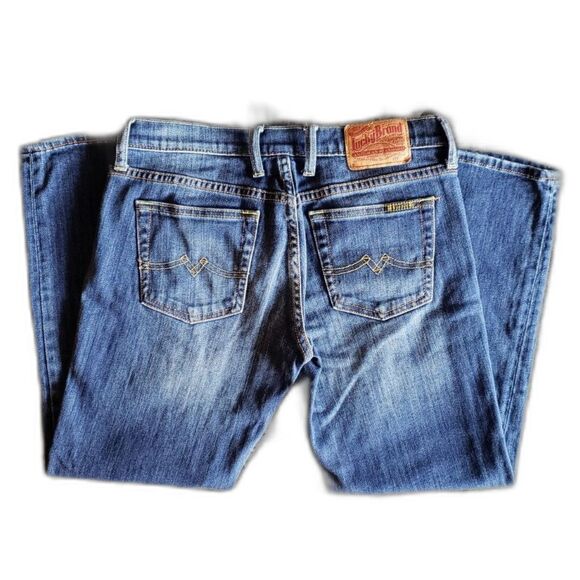 Lucky Brand Women Crop Jeans Blue Wash Size 4/27 - Picture 6 of 8